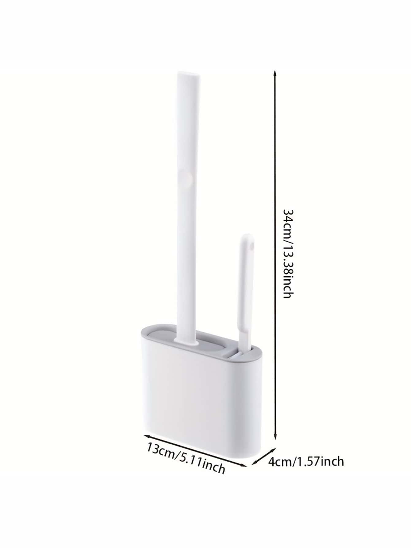 Random Delivery Silicone Toilet Brush Set & Wall Mounted Toilet Brush Holder