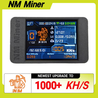 Nmminer Nerdminer V2 Hashrate 1000Kh/S Lucky Miner ESP32 2.8 Inch Smart Display Crypto Solo Lottery Bitcoin ESP32-2432S028R