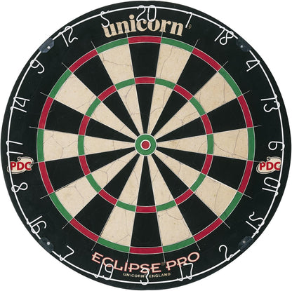 Eclipse Pro, Professional Bristle Dartboard with Competition Quality Sisal, Spider and Number Ring, Professional Dart Board for Adults