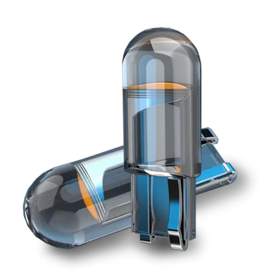 2Xnewest W5W Led T10 Car Light COB Glass 6000K White Auto Automobiles License Plate Lamp Dome Light Reading DRL Bulb Style 12V