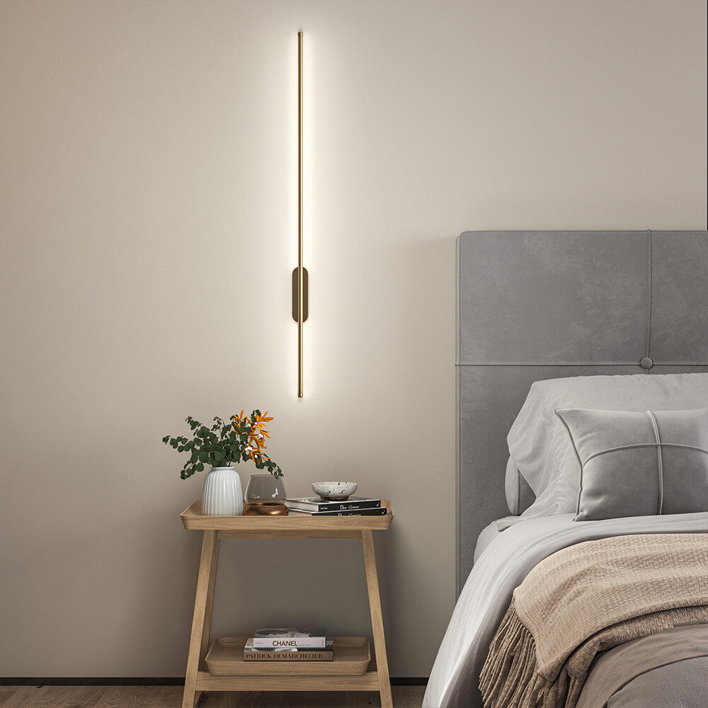 Minimalistic Aluminum Linear LED Wall Sconce Wall Lights for Living Room Bedroom
