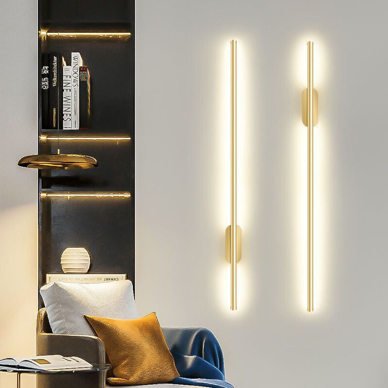 Minimalistic Aluminum Linear LED Wall Sconce Wall Lights for Living Room Bedroom