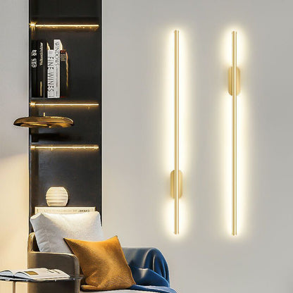 Minimalistic Aluminum Linear LED Wall Sconce Wall Lights for Living Room Bedroom