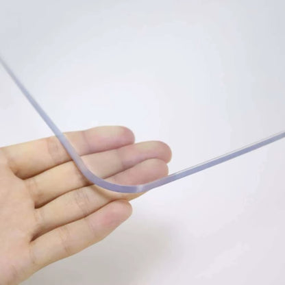 1Pcs Soft Glass Table Mat 2Mm PVC Transparent Tablecloth Waterproof Rectangular Table Cover Pad Kitchen Oil-Proof Table Mat
