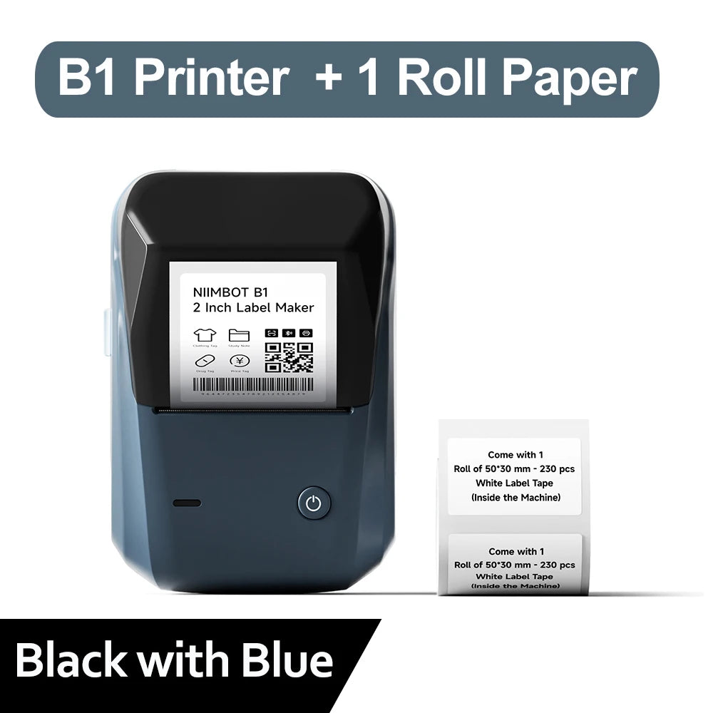 B1 Thermal Label Printer Wireless Self-Adhesive Pocket Bluetooth Inkless Label Maker for Business Price-Tag Sticker