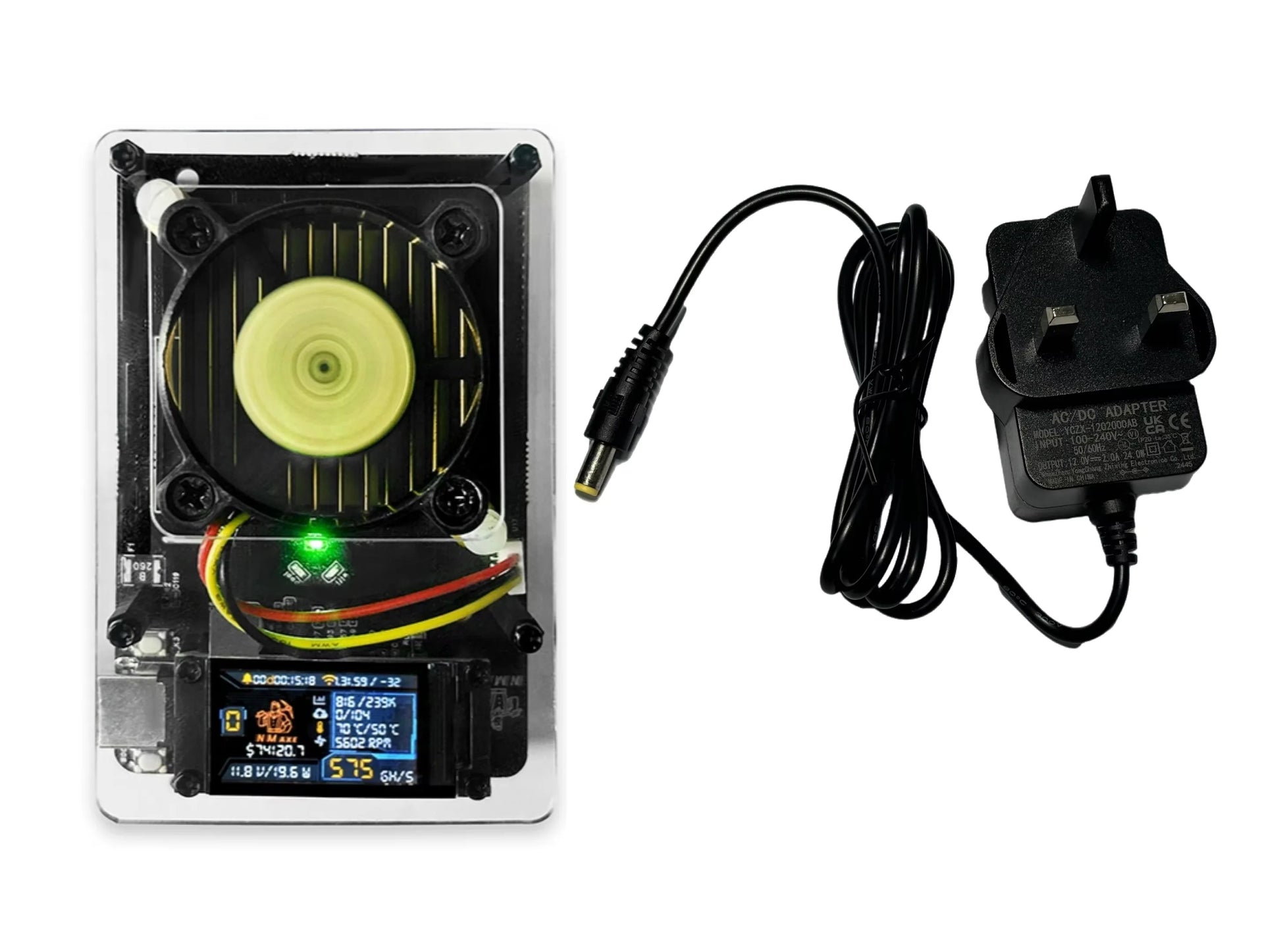 Bitcoins Nmminer Nmaxe Official Ultra BM1366 ASIC Chip Solo Lottery Miner 500Gh/S Fully Open-Source Home Use with Display