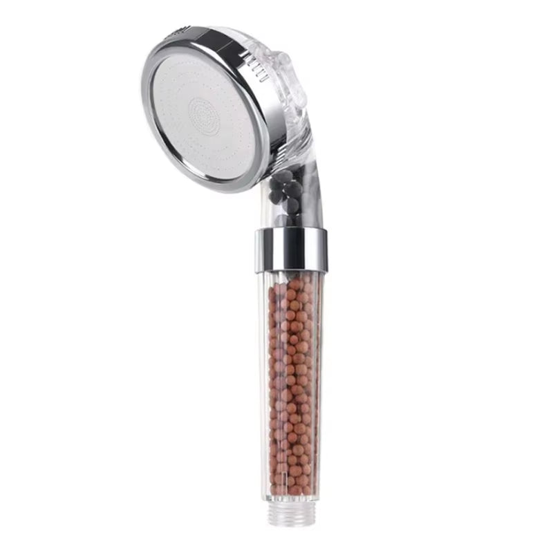 3 Modes Adjustable Handheld Bathroom Shower Heads Pressurized Water Saving Anion Mineral Filter High Pressure Shower Head