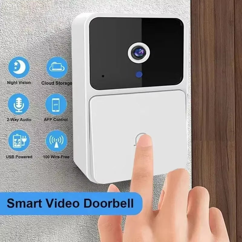 Wifi Video Doorbell Wireless Phone Intercom System Night Vision Home Security Camera Door Viewer