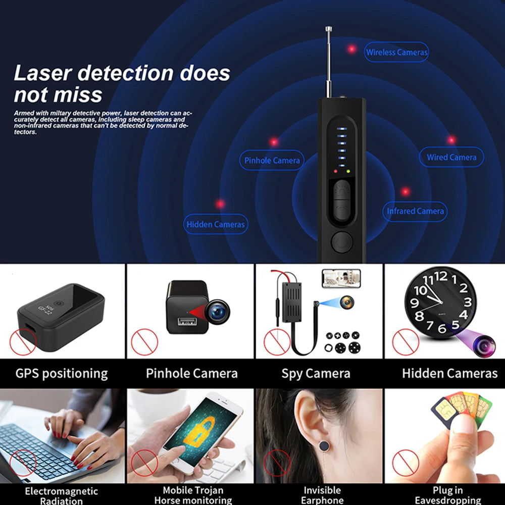 New X13 Infrared Camera Detector Protective Alarm Multi-Function Mini Wireless Wifi Tester Gps Signal Device Scanner Detector